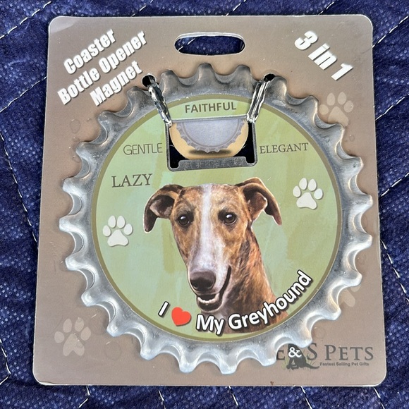 3-in1 Dog Coasters / Bottle Openers / Magnets NWT - Picture 8 of 10